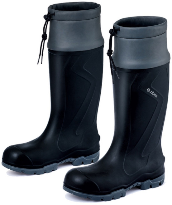 지벤 안전장화 경량 강화 플라스틱 토캡 미끄럼 방지 통기성 단열성 끈조절 요딩장화