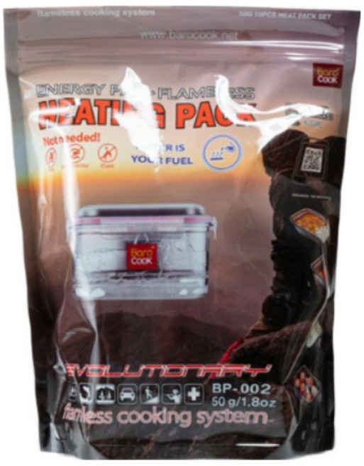 Barocook 용기 리필용 발열팩 220 x 10 x 270 mm, 10개, 50g