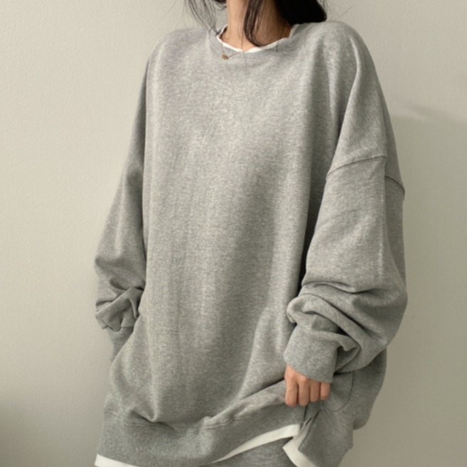 에쉬울프 오버핏 레이어드 맨투맨