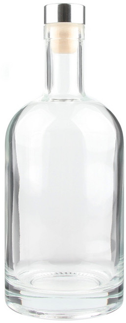 위스키500 코르크타입 유리병 1박스, T형마개(TPE) 실버, 24개, 500ml