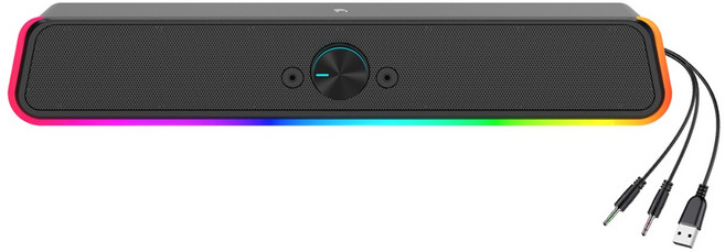 TGIC PC 사운드바 LED 게이밍 스피커 TGS-U4