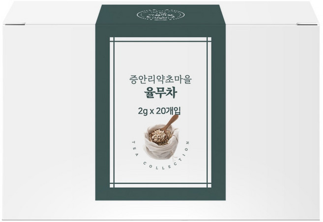 국산 고압로스팅 율무차 티백차 볶은 율무, 1개, 20개입, 2g