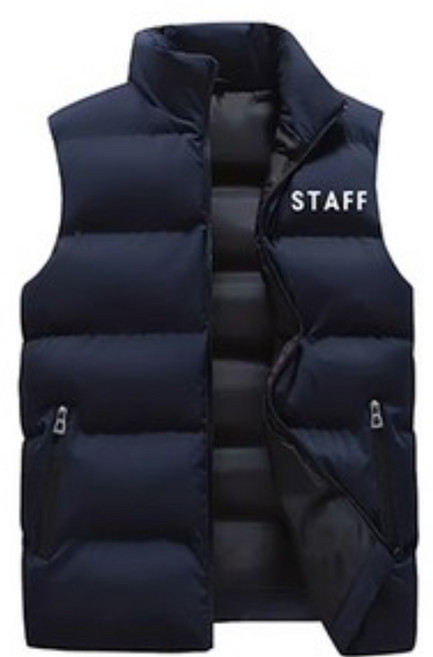 [인쇄가능]STAFF 패딩조끼