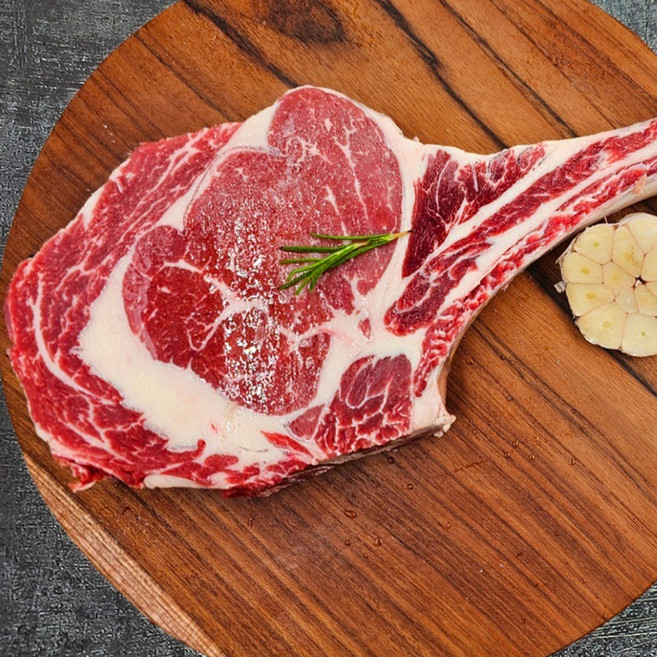 미국산 우대갈비 토마호크 꽃갈비 스테이크 소고기 립아이 캠핑 등심, 1개, 1.1kg ~ 1.2kg, 우대갈비 롱컷팅