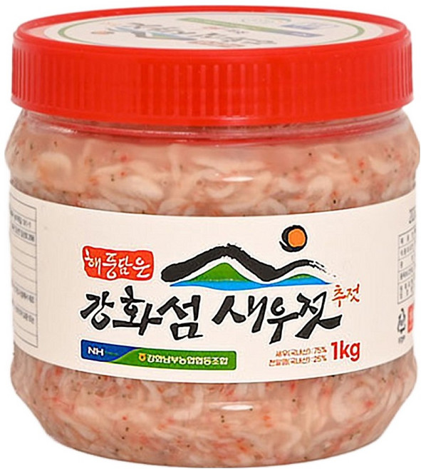 강화남부농협 강화도 새우젓 국내산 ' 해풍담은 강화섬 새우젓 ', 1kg