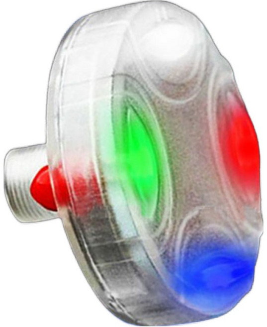 Led 타이어 밸브캡 휠 라이트 방수 램프, 발광색, 4개