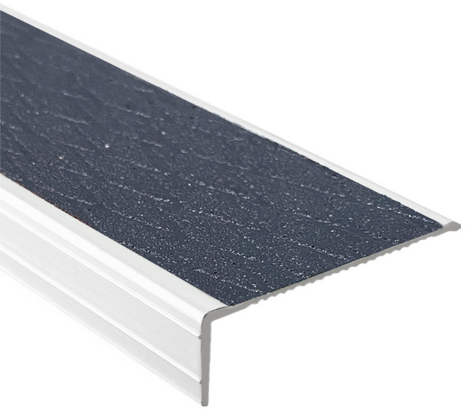 SD-1620 계단미끄럼방지 대리석 화강석 나무데크 논슬립 알루미늄베이스+세라믹다이아패드, 1개, 1M 그레이