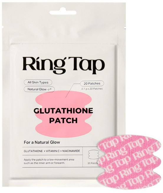 링탭 붙이는 글루타치온 비타민 나이아신아마이드 미백 패치 20개입, 1개