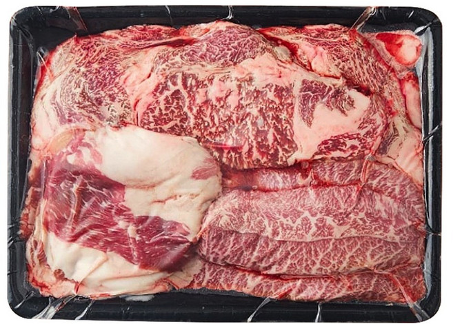 1등급 암소 한우 13종 등심 안심 채끝 사태 갈비살 불고기 살치살 다짐육, 1+등급 모듬구이(등심 부채 차돌) 800g, 1개