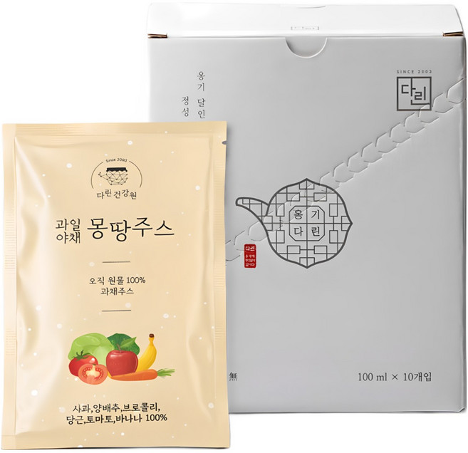 다린 몽땅주스/ 다린 과일야채주스, 20개, 100ml
