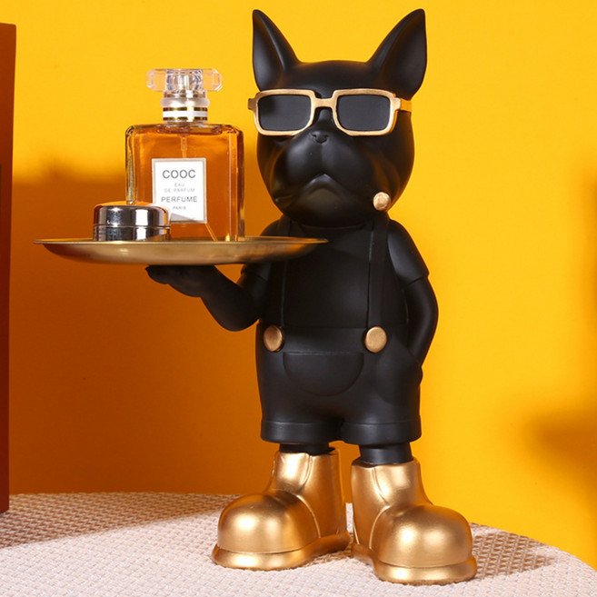 꾼스 힙한 빈티지 불독 트레이 오브제 인테리어소품 차키 열쇠 트레이 7종, 힙쟁이불독트레이