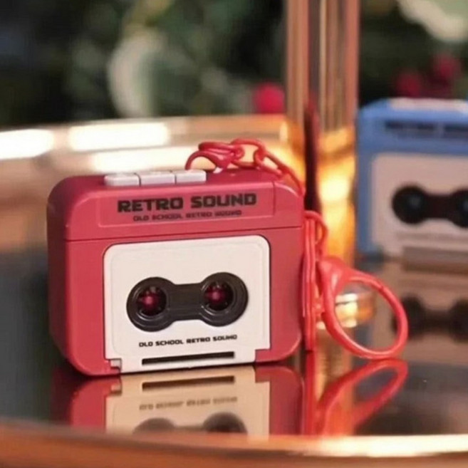 [토이즈데이] 레트로 미니 카세트 녹음 키링 어린이 장난감 선물