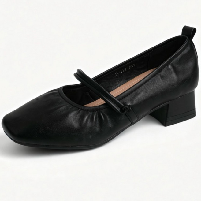 스퀘어토 셔링 메리제인 구두