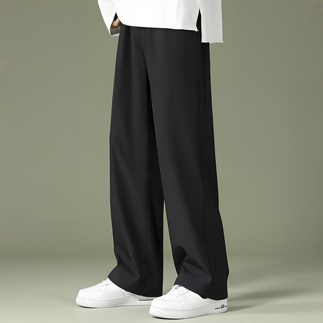 보보니 시원한 아이스 원단 여름 밴딩 바지 와이드 슬랙스