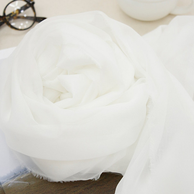 쉬폰원단 290cm 광폭 이너 커튼 원단 무지 천 화이트 차르르, 1개
