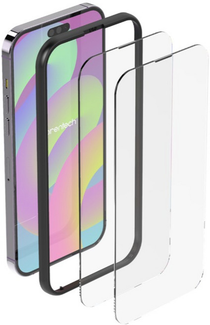 로랜텍 더스트넷 강화유리 액정보호필름 2개입, 1세트