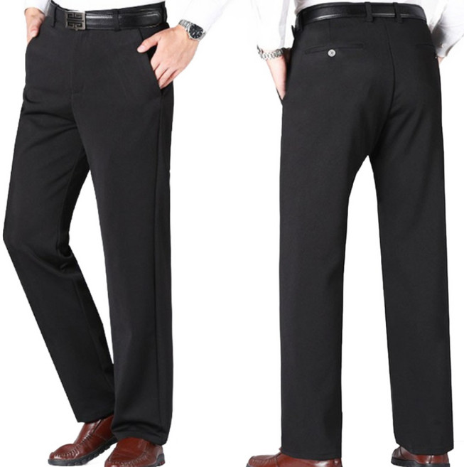 차쿠 4계절 남성 중년 정장바지 기지바지 스판바지 아빠 아저씨 바지 출퇴근 바지 빅사이즈 (사계절 겨울 기모)