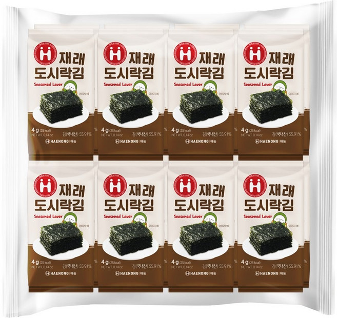 해농 재래 도시락김 4g, 48개
