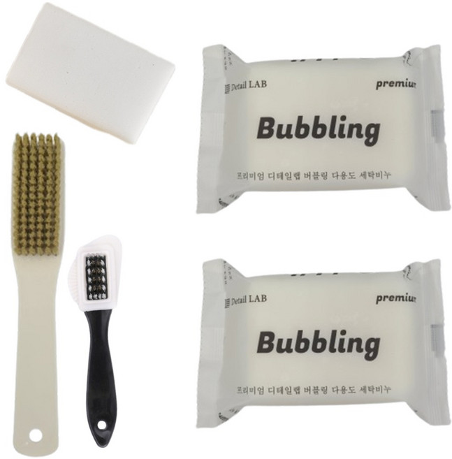 디테일랩 버블링 운동화 신발 세탁 세제 클리너 세트 키트 스웨이드 가죽, 1개