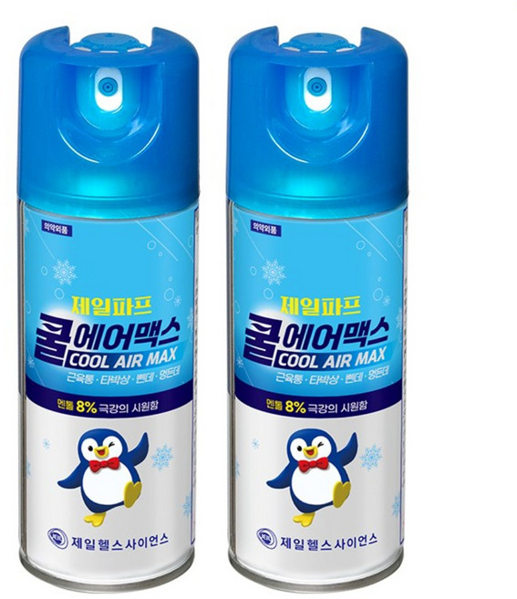 제일약품 제일파프 쿨에어맥스 200ml X 2개 / 펭귄 에어파스, 1개입