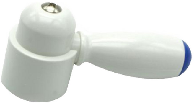 (주)코텍스 수도핸들 수도꼭지 레버 K-693 냉수 온수 핸들레버 blue, 1개