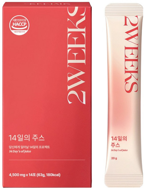 팁스헬시 14일의주스 진한 레드주스 지중해 클렌즈 레드비트 석류 크랜베리 양배추 과채밸런스, 1개, 14회분