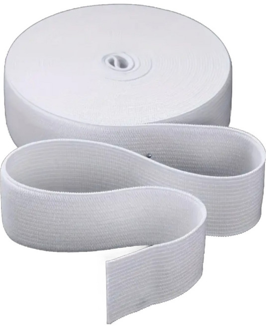 두꺼운 고탄성 밴드 가로 4/6/8/10/15/20/25/30/40/50mm 세로 400cm, 1개, 화이트50mmx400cm