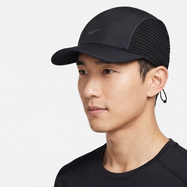 (정품) 나이키 모자 러닝캡 드라이핏 ADV 플라이 에어로빌 러닝 모자 볼캡 골프모자 캡, 1개, 블랙