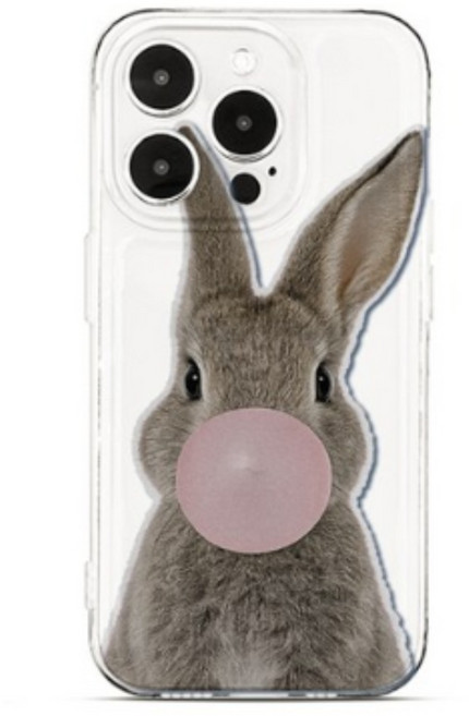 (셀론스타몰) SP137귀염껌토끼 소프트 젤리 풀커버 스마트폰 케이스