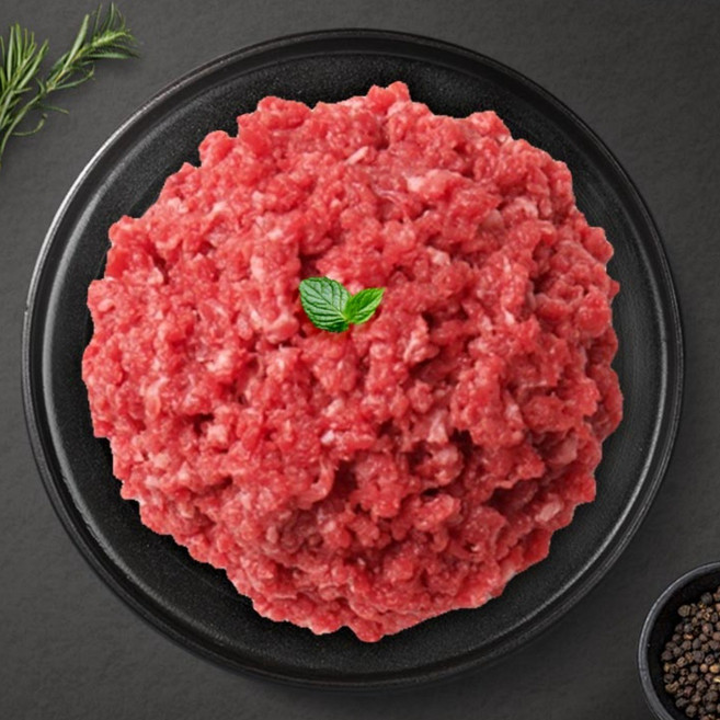 쭌미트 한우 우둔살 다짐육 1kg(100g 200g 250g 500g 1kg개별진공포장), 1개