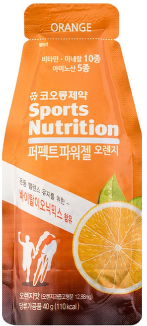 7위 - 코오롱제약 퍼펙트 파워젤 오렌지, 40g, 24개