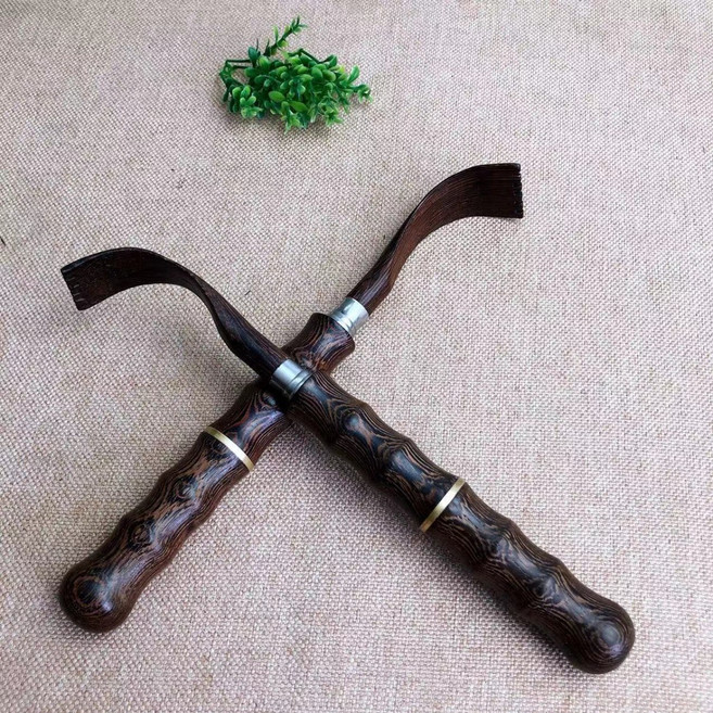 드레무드 길이조절 늘어나는 원목 시원한 휴대용 효자손 등긁개, 1개, 브라운