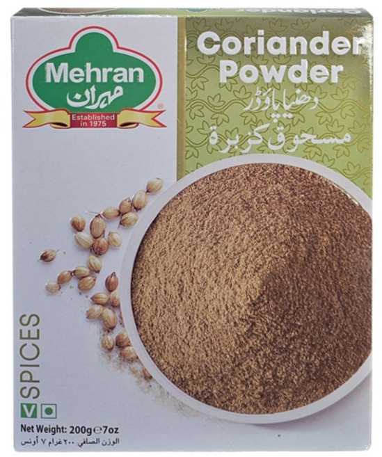 MEHRAN Coriander Powder (Dhania Powder) 200g / 메란 코리엔더 파우더 (고수가루), 3개