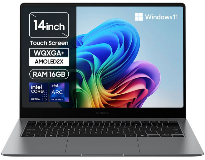 [삼성전자 공식파트너] 갤럭시북5 프로 NT940XHA-K51A 14인치(35 5cm) 인텔 Ultra 5 터치스크린 윈도우 11 기본탑재 서울/경기 퀵서비스 최대 2만원 지원, 그레이, A-K51AG, 512GB, 16GB, WIN11 Home