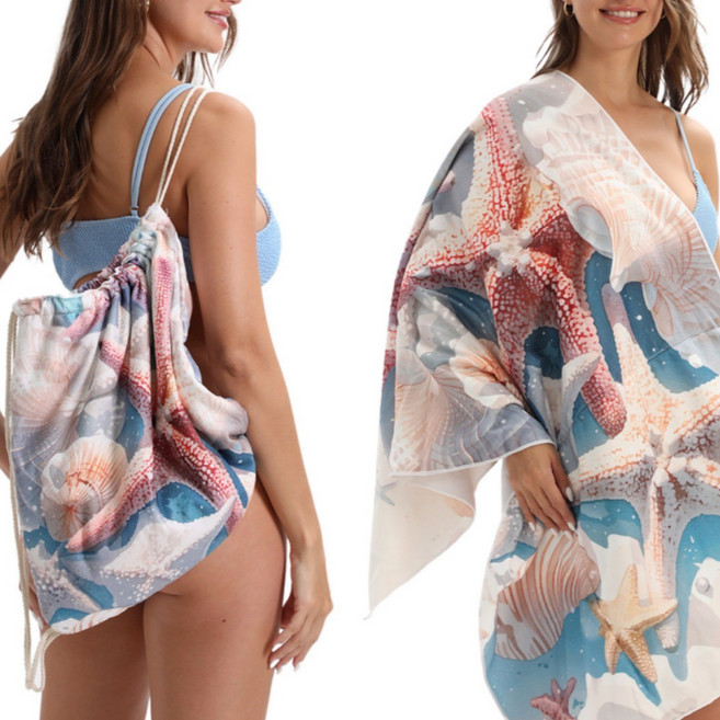 2in1 비치타월인백 비치백 물놀이가방 140cm*70cm