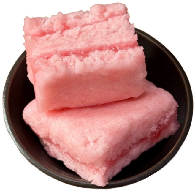 [달소헌]딸기설기 개별포장 냉동보관 가능 쫀득한 떡 간편식, 10개, 50g