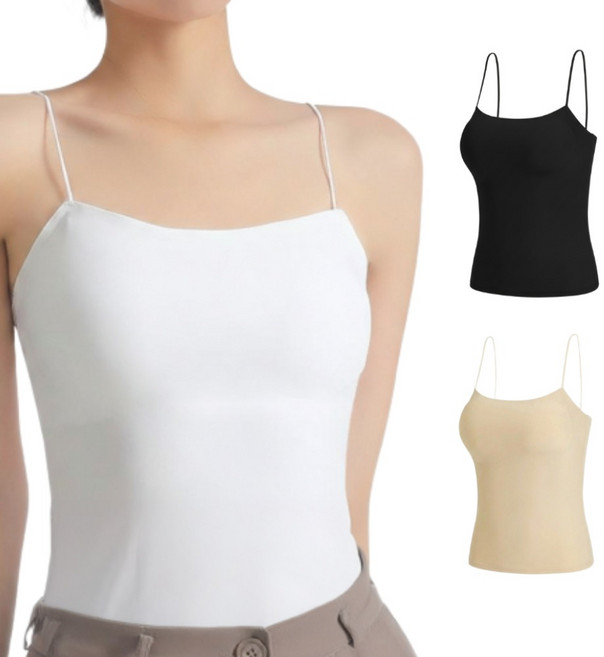 희야몰 3P세트 심리스 브라탑 끈나시 롱기장 캡내장 S~XL