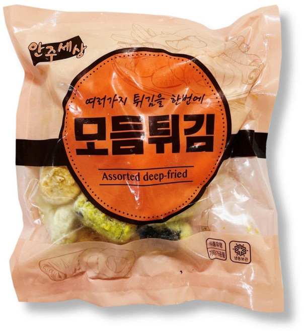 안주세상 모듬 튀김 500g 맛있는 모듬튀김, 1개