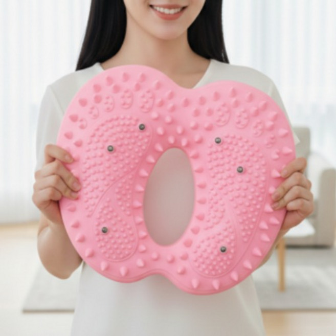 코어즈 웰니스텝 가정용 에어 지압 스텝퍼 천국의계단, 핑크