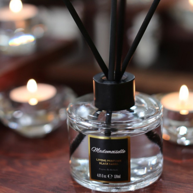 허브코리아 리빙퍼퓸 블랙라벨 디퓨저120ml, 마드모아젤, 1개