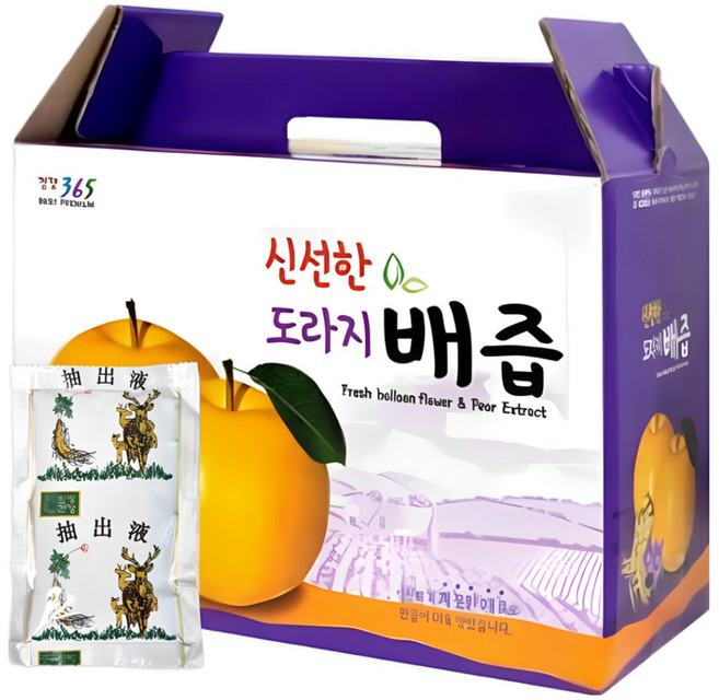 수세미를 품은 자연내림식품원 진한 도라지배즙, 100개, 100ml
