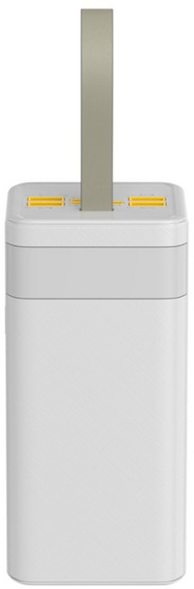 WOWWAY 대용량 보조배터리 50000mAh 고속충전 PD+QC3.0 일체형 휴대용 전원 여행용 캠핑용 파워뱅크, 화이트