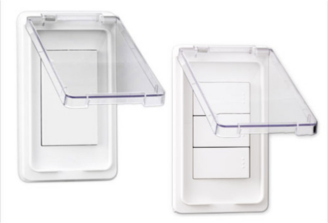 국산 파나소닉 신동아 방우스위치 1구 2구 3구 KS 방수 커버, 방우스위치 단로 1구, 1개