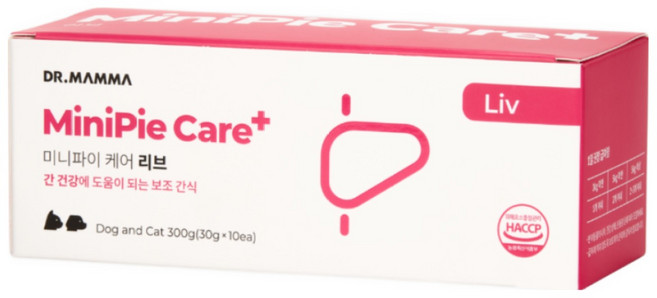 [공식몰]닥터맘마 미니파이 케어 강아지 고양이 처방 습식 캔 간식 30gx10캔, 300g, 1개, 리브(간)