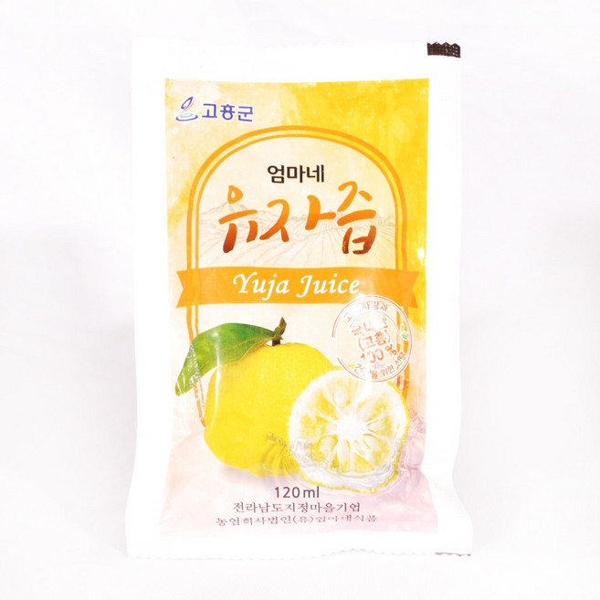 고흥유자 통째로 착즙한 유자즙 유자즙, 1박스