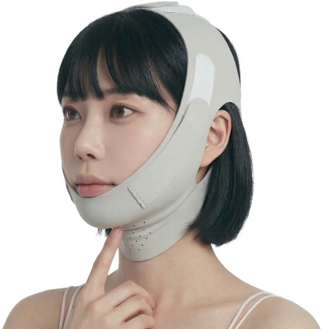 하핏스튜디오 제로컴플렉스 V라인 얼굴 리프팅 밴드, 1개, 클라우드그레이