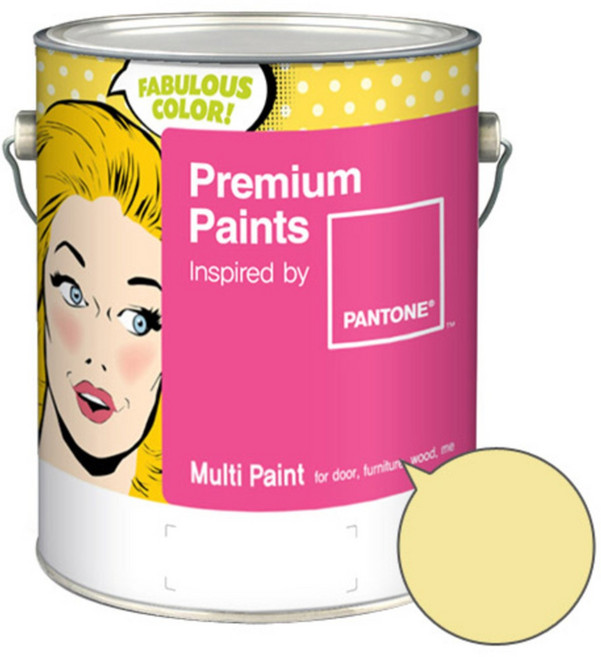 노루페인트 팬톤 멀티 에그쉘광 페인트, 12-0711 (레몬머랭), 1L, 1개