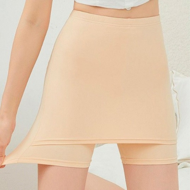 오미어블 여성 Y존 와이드 커버 속치마 속바지 말림방지 활동성 좋은