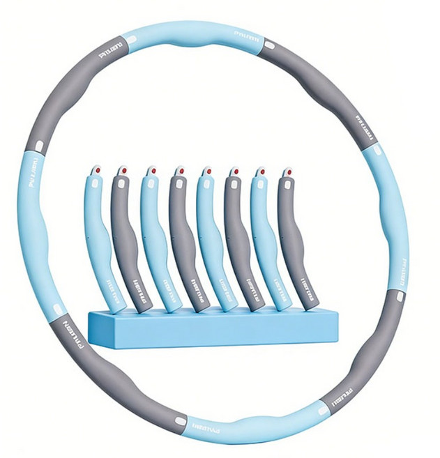 가정용 분리형 훌라후프 복부 허리 운동 다이어트 지압 훌라후프 YSQ, 1개, 블루, 1kg