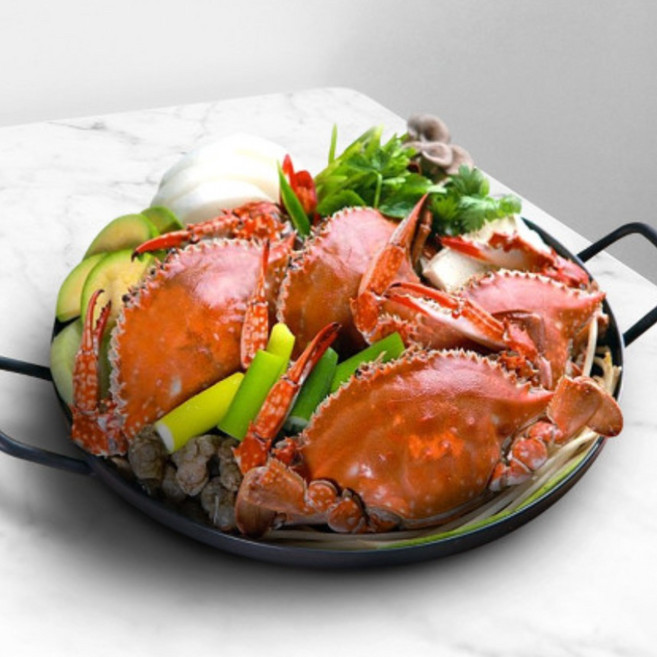 국내산 연평도 암꽃게 냉동 꽃게 급냉 특품, 1박스, 1kg(3-5미) 암꽃게